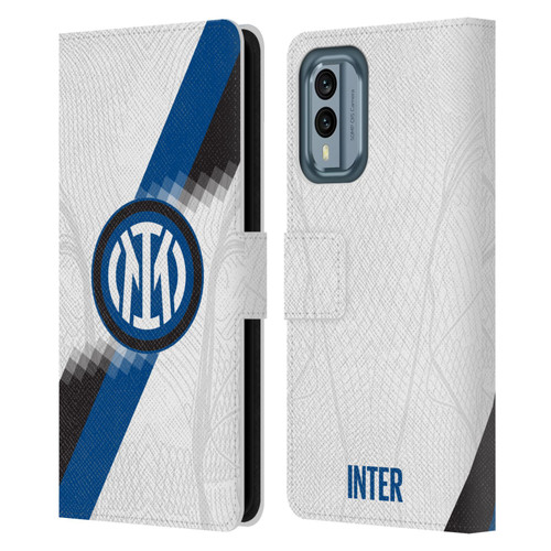 Fc Internazionale Milano 2023/24 Crest Kit Away Leather Book Wallet Case Cover For Nokia X30