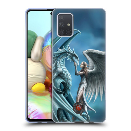 Anne Stokes Dragon Friendship Silverback Soft Gel Case for Samsung Galaxy A71 (2019)