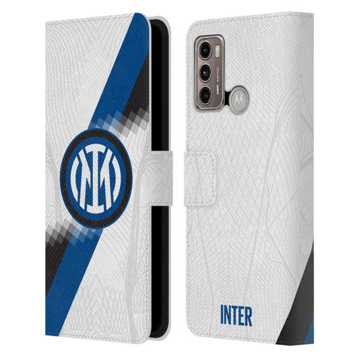 Fc Internazionale Milano 2023/24 Crest Kit Away Leather Book Wallet Case Cover For Motorola Moto G60 / Moto G40 Fusion