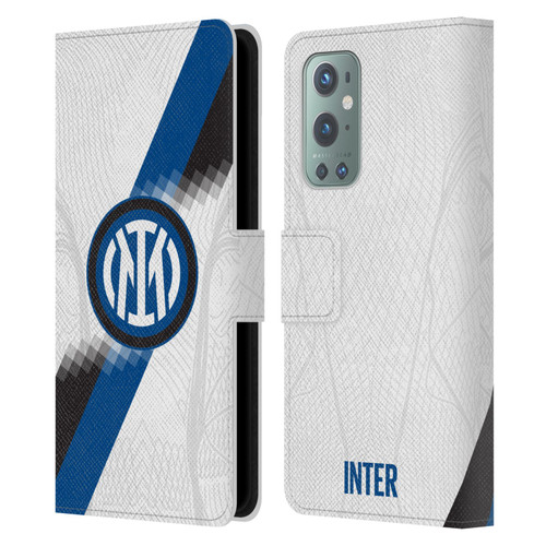 Fc Internazionale Milano 2023/24 Crest Kit Away Leather Book Wallet Case Cover For OnePlus 9