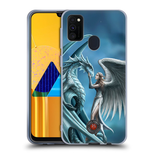 Anne Stokes Dragon Friendship Silverback Soft Gel Case for Samsung Galaxy M30s (2019)/M21 (2020)