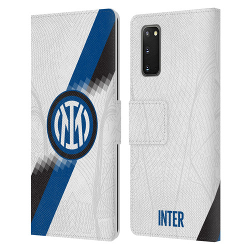 Fc Internazionale Milano 2023/24 Crest Kit Away Leather Book Wallet Case Cover For Samsung Galaxy S20 / S20 5G