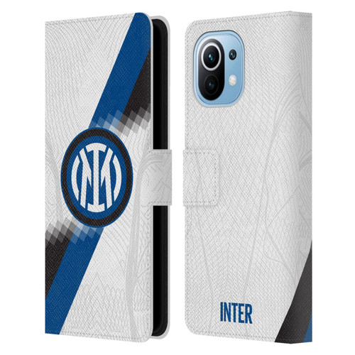 Fc Internazionale Milano 2023/24 Crest Kit Away Leather Book Wallet Case Cover For Xiaomi Mi 11