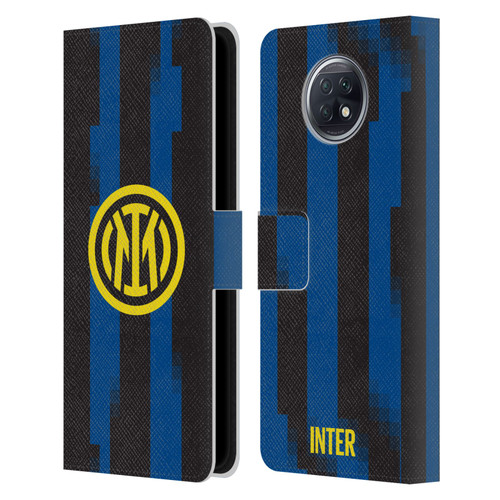 Fc Internazionale Milano 2023/24 Crest Kit Home Leather Book Wallet Case Cover For Xiaomi Redmi Note 9T 5G