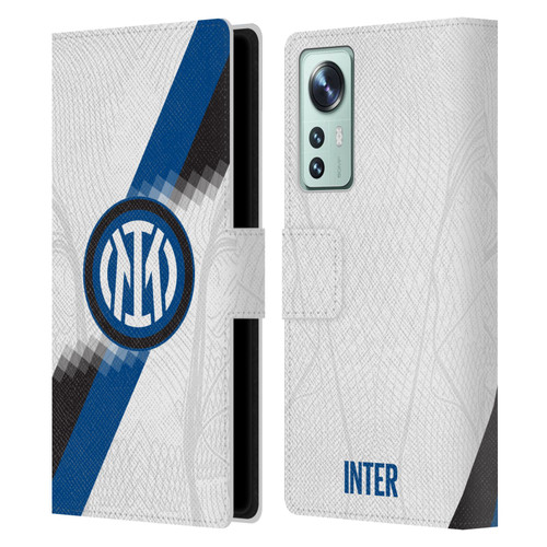 Fc Internazionale Milano 2023/24 Crest Kit Away Leather Book Wallet Case Cover For Xiaomi 12