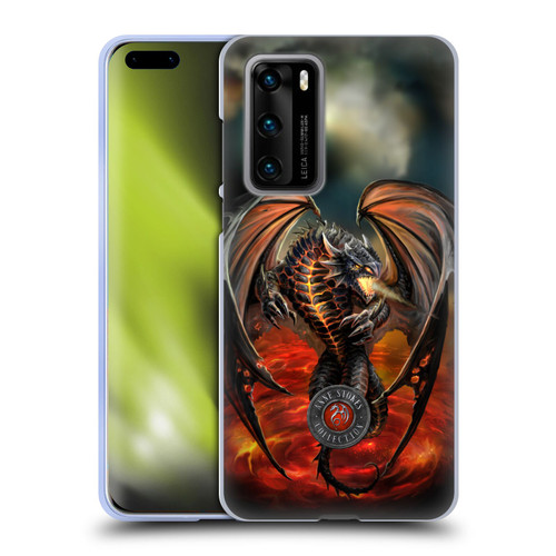 Anne Stokes Dragons Lava Soft Gel Case for Huawei P40 5G