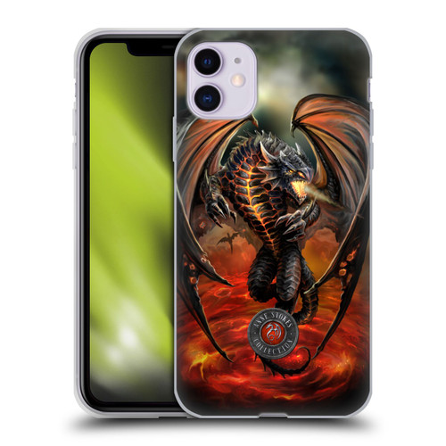 Anne Stokes Dragons Lava Soft Gel Case for Apple iPhone 11