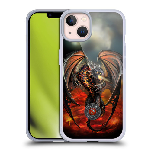 Anne Stokes Dragons Lava Soft Gel Case for Apple iPhone 13