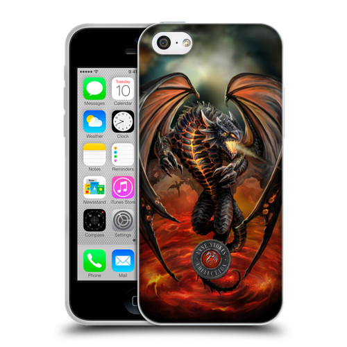 Anne Stokes Dragons Lava Soft Gel Case for Apple iPhone 5c
