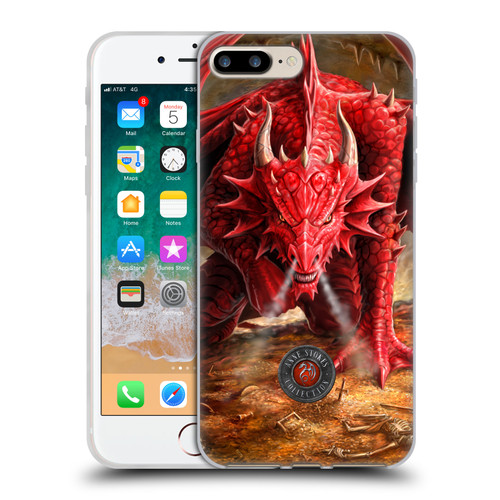 Anne Stokes Dragons Lair Soft Gel Case for Apple iPhone 7 Plus / iPhone 8 Plus