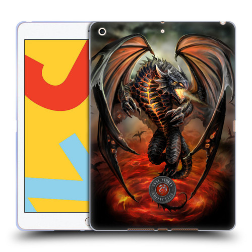 Anne Stokes Dragons Lava Soft Gel Case for Apple iPad 10.2 2019/2020/2021
