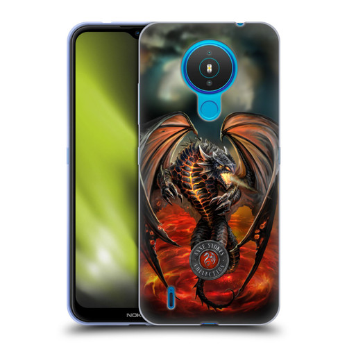 Anne Stokes Dragons Lava Soft Gel Case for Nokia 1.4