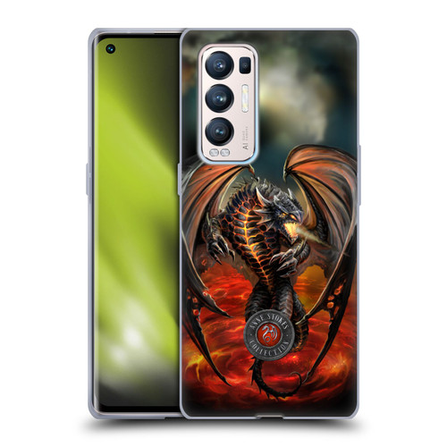 Anne Stokes Dragons Lava Soft Gel Case for OPPO Find X3 Neo / Reno5 Pro+ 5G