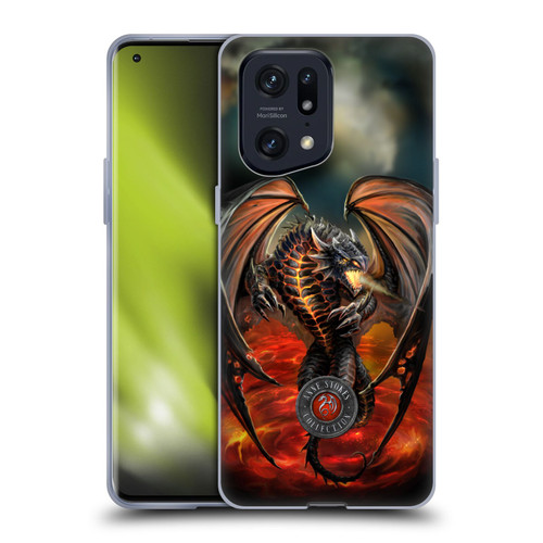 Anne Stokes Dragons Lava Soft Gel Case for OPPO Find X5 Pro