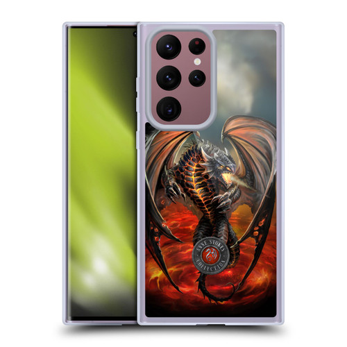 Anne Stokes Dragons Lava Soft Gel Case for Samsung Galaxy S22 Ultra 5G