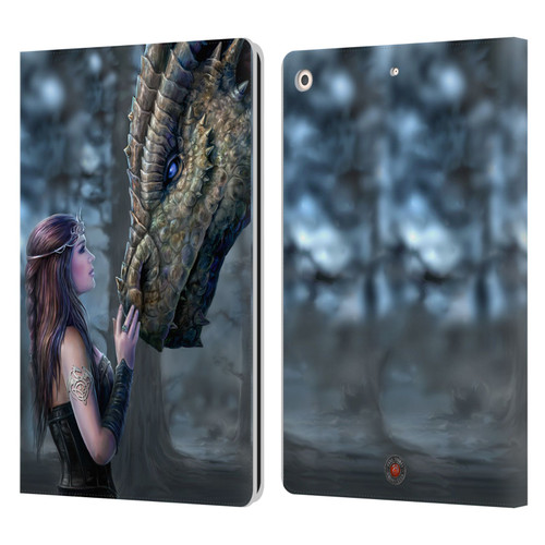 Anne Stokes Dragon Friendship Once Upon A Time Leather Book Wallet Case Cover For Apple iPad 10.2 2019/2020/2021