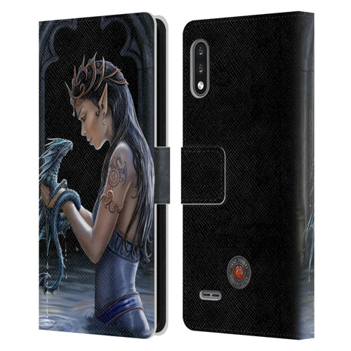 Anne Stokes Dragon Friendship Water Leather Book Wallet Case Cover For LG K22