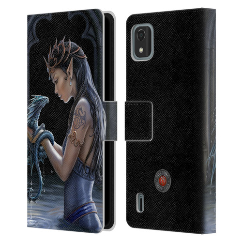 Anne Stokes Dragon Friendship Water Leather Book Wallet Case Cover For Nokia C2 2nd Edition