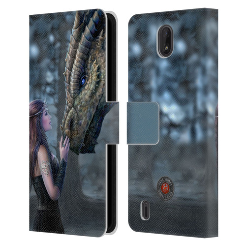 Anne Stokes Dragon Friendship Once Upon A Time Leather Book Wallet Case Cover For Nokia C01 Plus/C1 2nd Edition