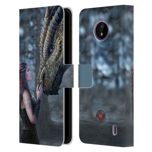 Anne Stokes Dragon Friendship Once Upon A Time Leather Book Wallet Case Cover For Nokia C10 / C20