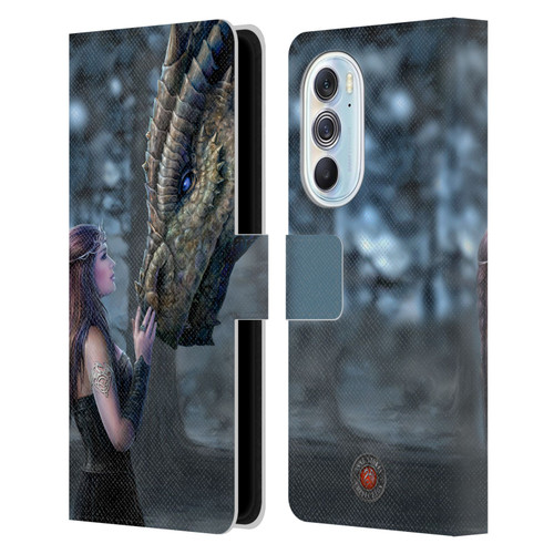 Anne Stokes Dragon Friendship Once Upon A Time Leather Book Wallet Case Cover For Motorola Edge X30