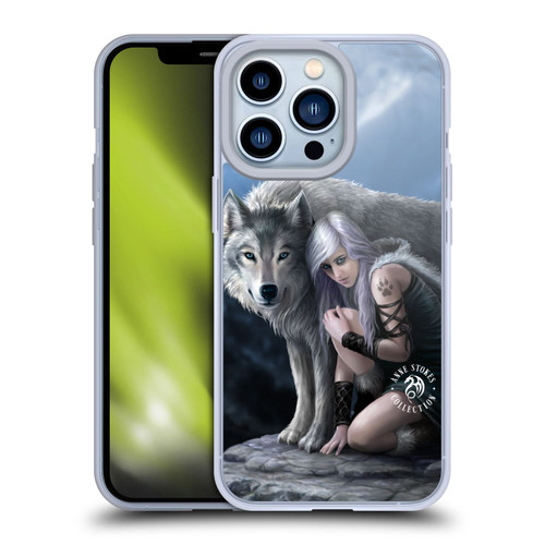 Anne Stokes Wolves Protector Soft Gel Case for Apple iPhone 13 Pro