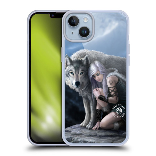 Anne Stokes Wolves Protector Soft Gel Case for Apple iPhone 14 Plus
