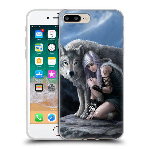 Anne Stokes Wolves Protector Soft Gel Case for Apple iPhone 7 Plus / iPhone 8 Plus