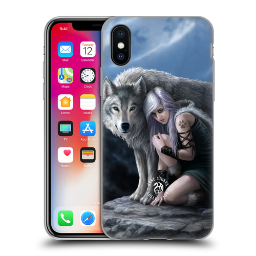 Anne Stokes Wolves Protector Soft Gel Case for Apple iPhone X / iPhone XS