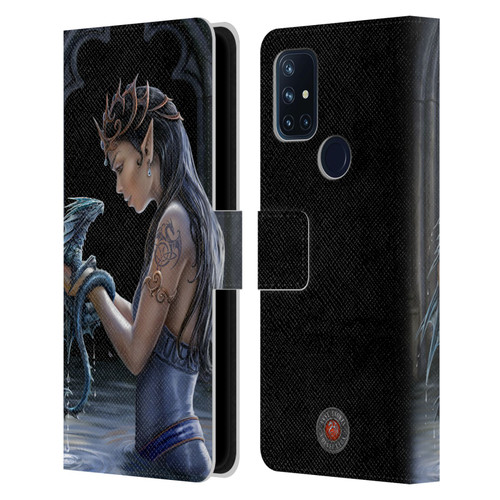 Anne Stokes Dragon Friendship Water Leather Book Wallet Case Cover For OnePlus Nord N10 5G