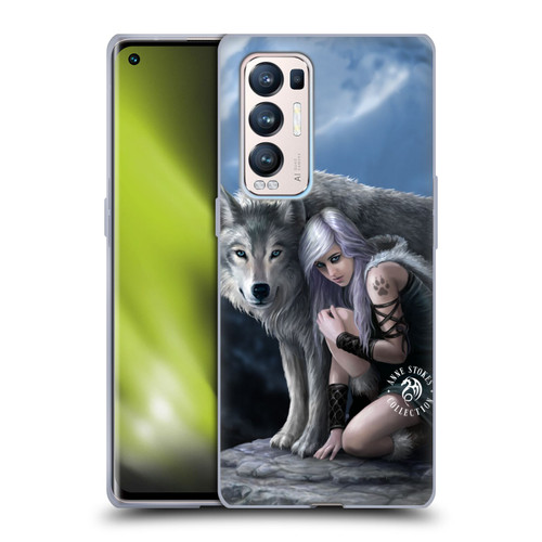 Anne Stokes Wolves Protector Soft Gel Case for OPPO Find X3 Neo / Reno5 Pro+ 5G