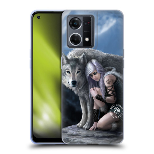 Anne Stokes Wolves Protector Soft Gel Case for OPPO Reno8 4G