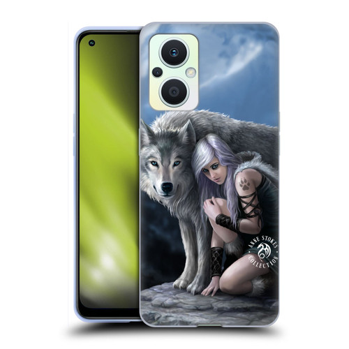 Anne Stokes Wolves Protector Soft Gel Case for OPPO Reno8 Lite