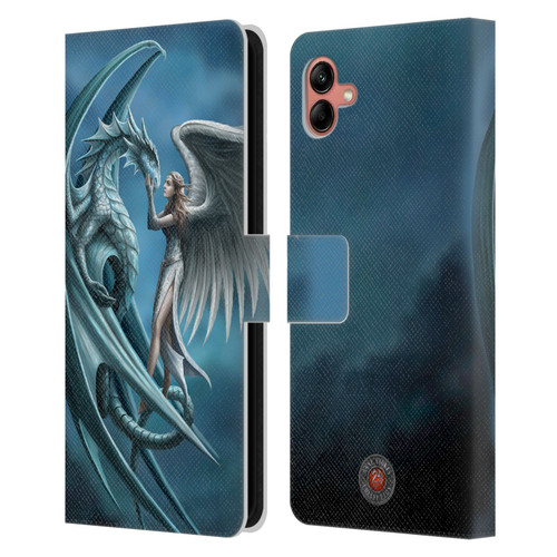 Anne Stokes Dragon Friendship Silverback Leather Book Wallet Case Cover For Samsung Galaxy A04 (2022)