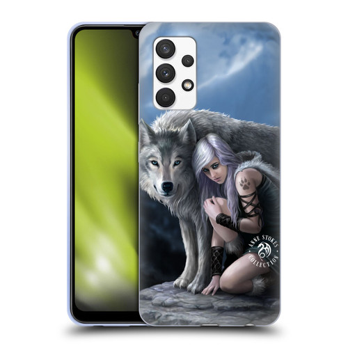 Anne Stokes Wolves Protector Soft Gel Case for Samsung Galaxy A32 (2021)