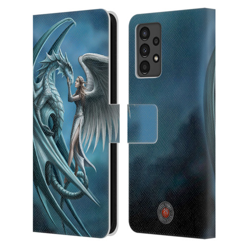 Anne Stokes Dragon Friendship Silverback Leather Book Wallet Case Cover For Samsung Galaxy A13 (2022)