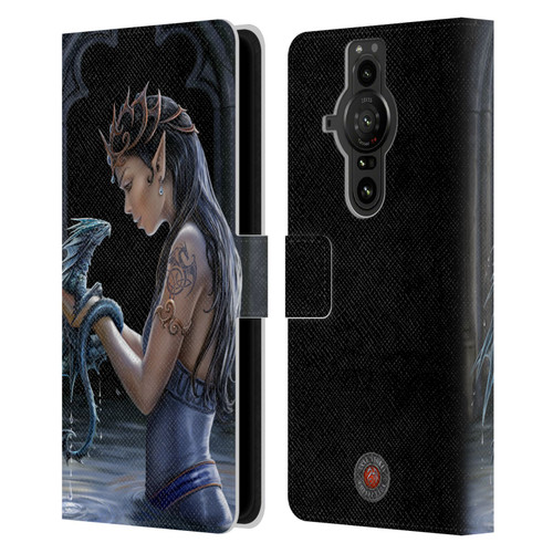 Anne Stokes Dragon Friendship Water Leather Book Wallet Case Cover For Sony Xperia Pro-I