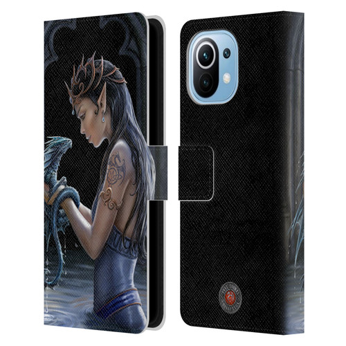 Anne Stokes Dragon Friendship Water Leather Book Wallet Case Cover For Xiaomi Mi 11