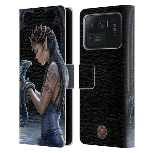 Anne Stokes Dragon Friendship Water Leather Book Wallet Case Cover For Xiaomi Mi 11 Ultra
