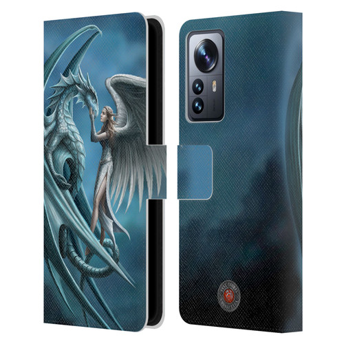 Anne Stokes Dragon Friendship Silverback Leather Book Wallet Case Cover For Xiaomi 12 Pro