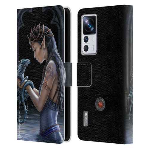 Anne Stokes Dragon Friendship Water Leather Book Wallet Case Cover For Xiaomi 12T Pro