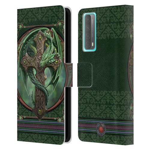 Anne Stokes Dragons Woodland Guardian Leather Book Wallet Case Cover For Huawei P Smart (2021)