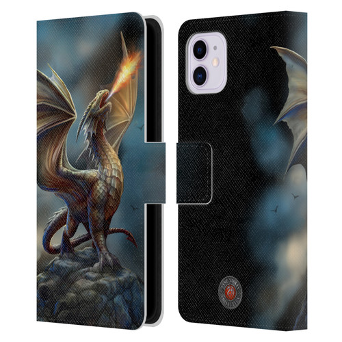 Anne Stokes Dragons Noble Leather Book Wallet Case Cover For Apple iPhone 11