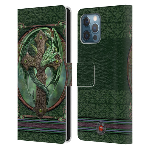 Anne Stokes Dragons Woodland Guardian Leather Book Wallet Case Cover For Apple iPhone 12 Pro Max