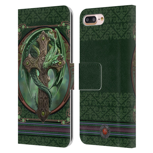 Anne Stokes Dragons Woodland Guardian Leather Book Wallet Case Cover For Apple iPhone 7 Plus / iPhone 8 Plus