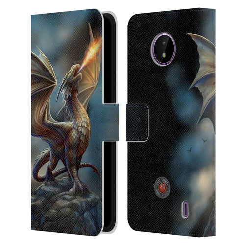 Anne Stokes Dragons Noble Leather Book Wallet Case Cover For Nokia C10 / C20