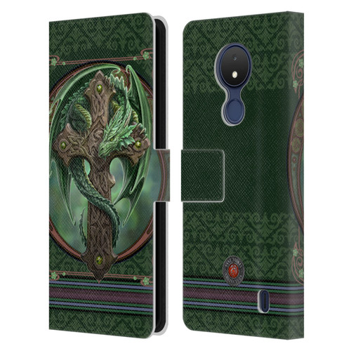 Anne Stokes Dragons Woodland Guardian Leather Book Wallet Case Cover For Nokia C21