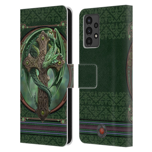 Anne Stokes Dragons Woodland Guardian Leather Book Wallet Case Cover For Samsung Galaxy A13 (2022)