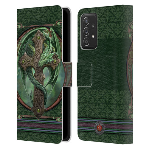 Anne Stokes Dragons Woodland Guardian Leather Book Wallet Case Cover For Samsung Galaxy A53 5G (2022)