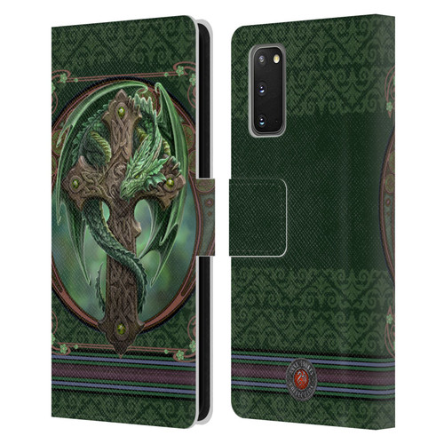 Anne Stokes Dragons Woodland Guardian Leather Book Wallet Case Cover For Samsung Galaxy S20 / S20 5G